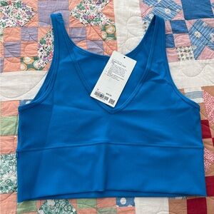 Lululemon Pool Blue Women's Cropped Tank NWT